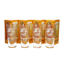 Load image into Gallery viewer, 4 x Brooklyn Pilsner New Pint Glasses. Collectable. Pub. Bar
