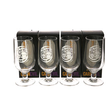 Load image into Gallery viewer, 4 x New Collectable Strongbow CARNEVIL/ Halloween Stemmed Pint Glass
