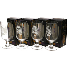 Load image into Gallery viewer, 4 x New Collectable Strongbow CARNEVIL/ Halloween Stemmed Pint Glass
