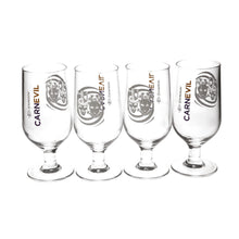 Load image into Gallery viewer, 4 x New Collectable Strongbow CARNEVIL/ Halloween Stemmed Pint Glass

