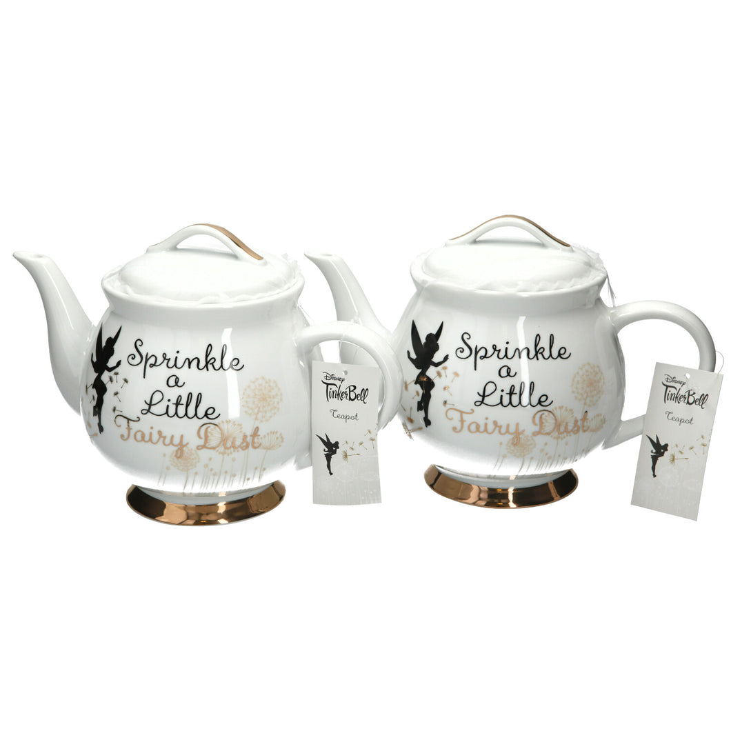2 x Disney Tinkerbell Porcelain Teapot