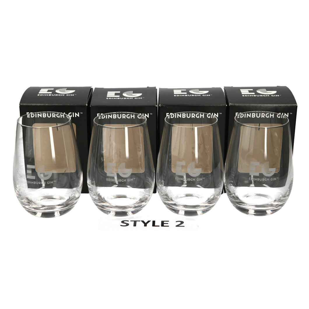 Edinburgh Gin - STYLE 2 NEW & BOXED collectables pub bar mancave set of 4