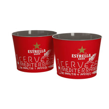 Load image into Gallery viewer, 2 X Estrella Damn Ice Bucket Limited Edition 23cm Diameter
