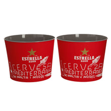 Load image into Gallery viewer, 2 X Estrella Damn Ice Bucket Limited Edition 23cm Diameter
