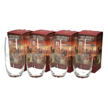 Load image into Gallery viewer, 4 X Famous Grouse Hi Ball Whisky Glasses Glass Rugby Limited Edition England
