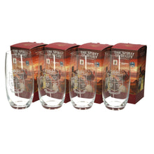 Load image into Gallery viewer, 4 X Famous Grouse Hi Ball Whisky Glasses Glass Rugby Limited Edition England
