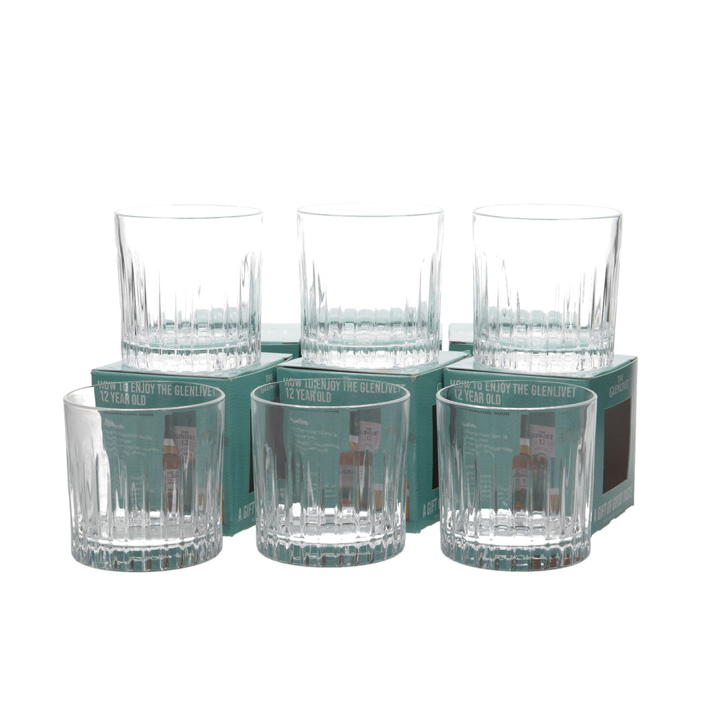 6 x Glenlivet Whisky Glasses New Boxed. Bar. Party