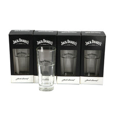 Load image into Gallery viewer, 4 x  Jack Daniel&#39;s Tennessee No7 Highball Tumbler Tall Whisky Glass In Gift Box
