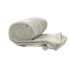Load image into Gallery viewer, Luffy:  Large Micro Velour Blanket Bed Sofa Throw Luxury Thick Blankets. 150X200 GREY
