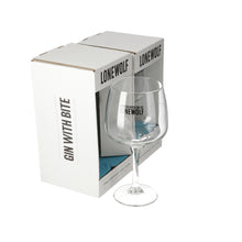 Load image into Gallery viewer, 2 x Lone Wolf Gin Balloon Glasses.
