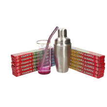 Load image into Gallery viewer, 12 X Mix it up sour slush metal rainbow straws
