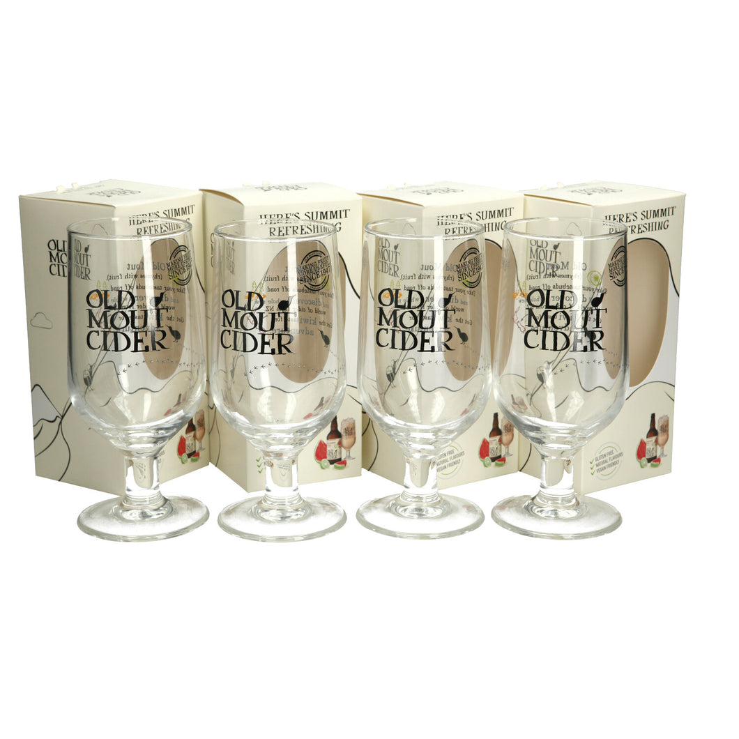 4 x Old Mout Cider Pint Glass 20oz Brand New 100% Genuine Official CE