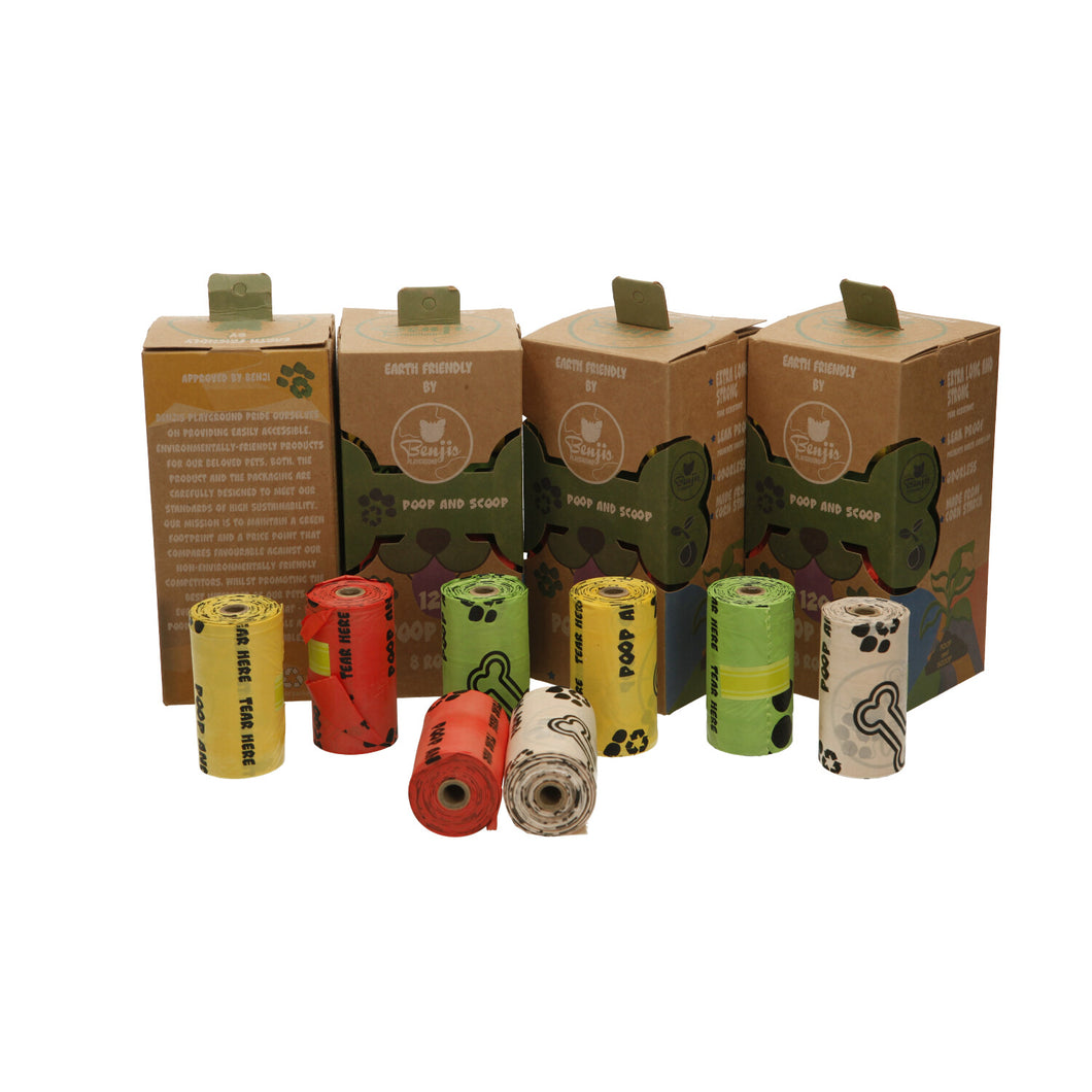 Earth Rated 480 Count Dog Waste Bags Biodegradable 4 boxes of 120 poop bags