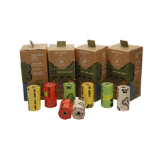 Load image into Gallery viewer, Earth Rated 480 Count Dog Waste Bags Biodegradable 4 boxes of 120 poop bags
