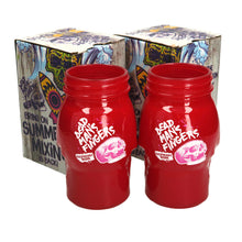 Load image into Gallery viewer, 2 X New Rare RED Dead Mans Fingers Skull Head Spiced Rum Glass 3/4 pint
