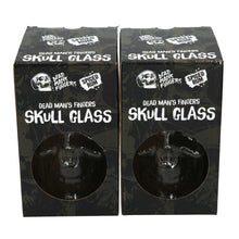 Load image into Gallery viewer, 2 X New Rare Brand New Dead Mans Fingers Skull Head Spiced Rum Glass CE Gift Bar
