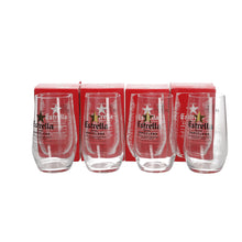 Load image into Gallery viewer, 4 x Estrella New Design, Black Writing With Gold Star. Bar Party. Collectables
