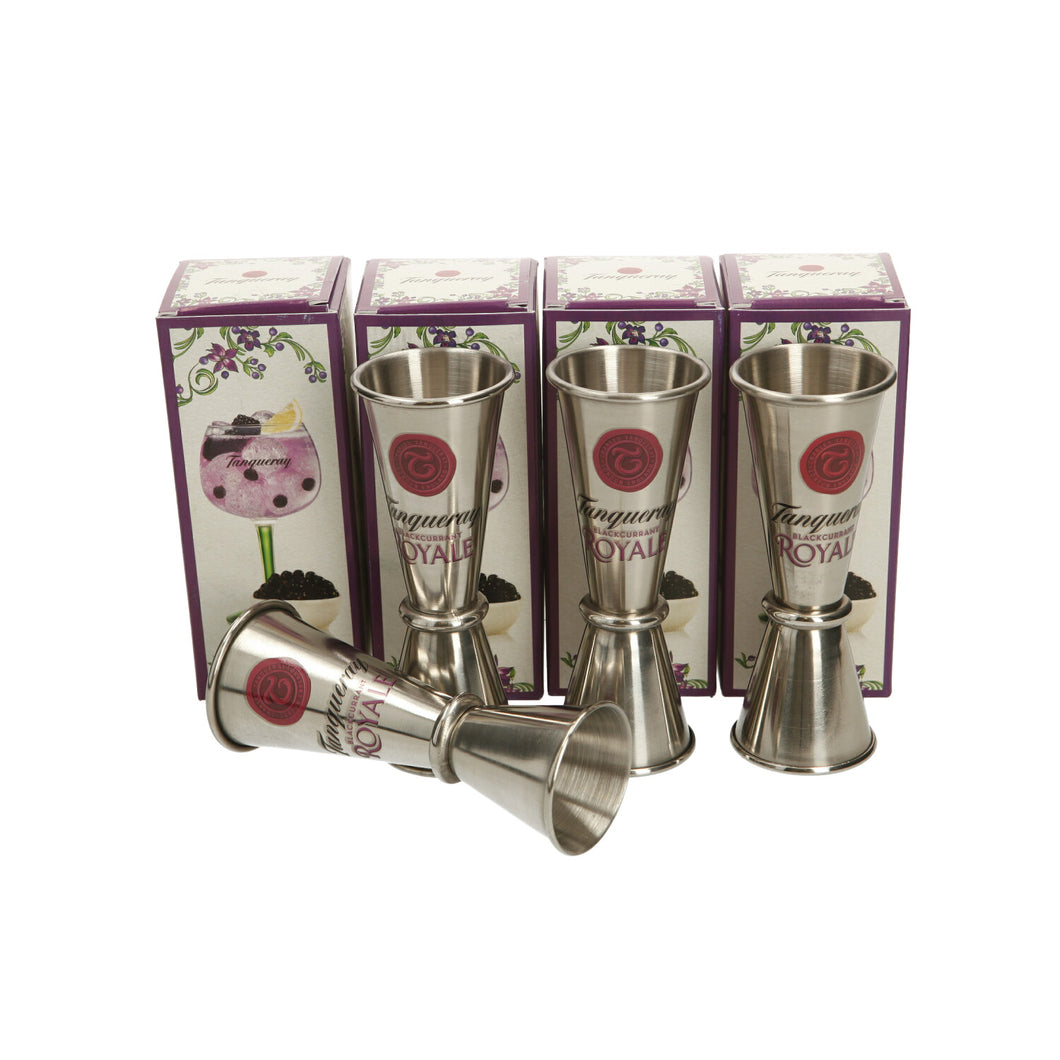 4 x 25ml/50ml Spirit Measure Double Jigger Tanqueray. Bar. Party. Royale