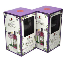 Load image into Gallery viewer, 2 x Tanqueray Royale Green Steamed Balloon Glass. BOXED.COLLECTABLES.Bar. Pub
