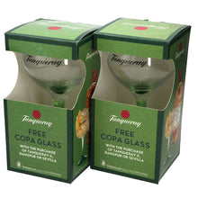 Load image into Gallery viewer, 2 x Tanqueray Gin Large Green Steamed Balloon Glass. BOXED.COLLECTABLES
