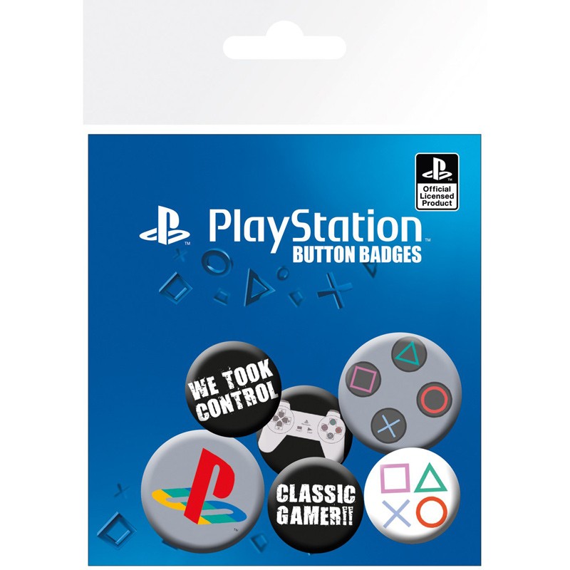 Playstation - Playstation Button Badge Set - Badges..