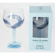 Load image into Gallery viewer, 2 x Bombay Sapphire Balloon Glasses. Boxed. Bar Gin Glass. New design Dark Blue
