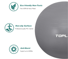 Load image into Gallery viewer, TOPLUS Exercise Ball, Gym Ball Supports Yoga Ball Anti-Burst &amp; Extra Thick Ball
