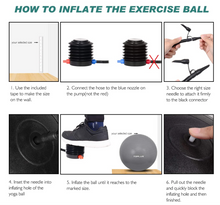 Load image into Gallery viewer, TOPLUS Exercise Ball, Gym Ball Supports Yoga Ball Anti-Burst &amp; Extra Thick Ball
