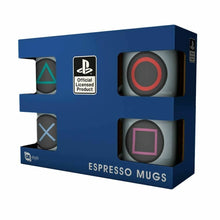 Load image into Gallery viewer, GB eye Playstation Buttons Set of 4 Espresso Mugs COLLECTABLES
