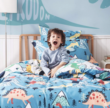 Load image into Gallery viewer, Bedsure Single Duvet Set- Kids Dinosaur Bedding Set and Pillow case 135x200CM SINGLE BED
