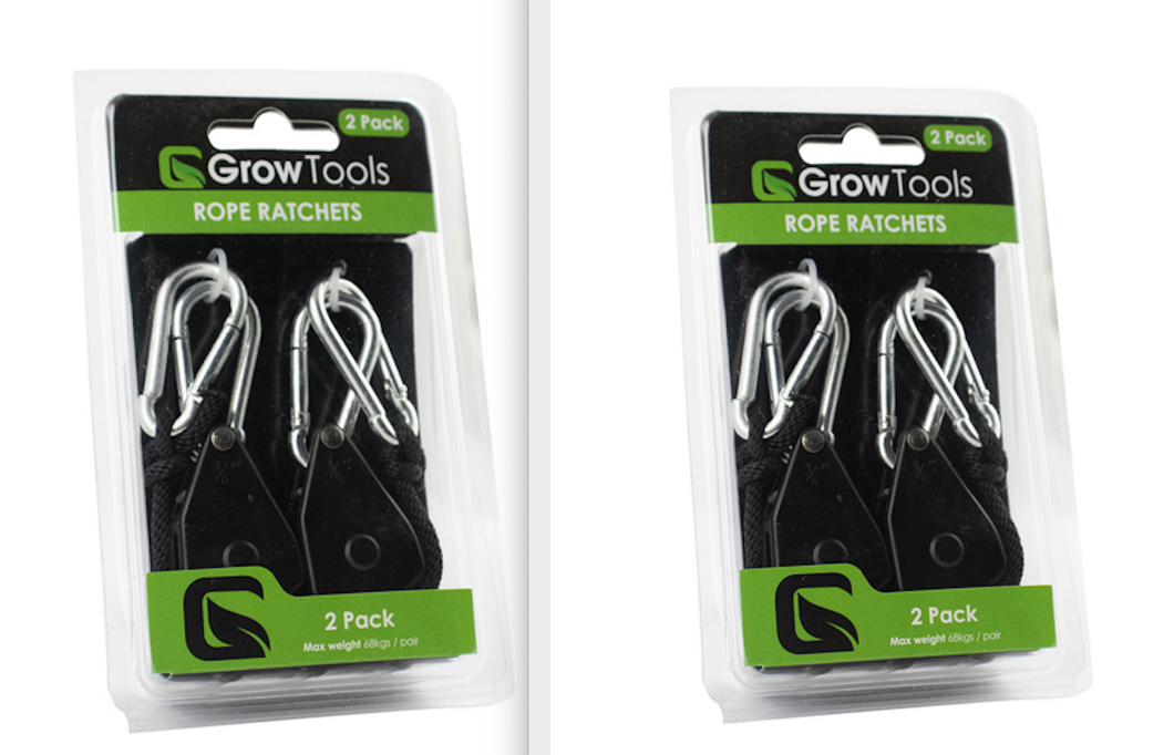 Grow Tools Rope Ratchet Set of 4 Rope Tie Camping Tools Garage Car 68KG Strength