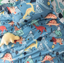Load image into Gallery viewer, Bedsure Single Duvet Set- Kids Dinosaur Bedding Set and Pillow case 135x200CM SINGLE BED
