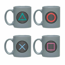 Load image into Gallery viewer, GB eye Playstation Buttons Set of 4 Espresso Mugs COLLECTABLES
