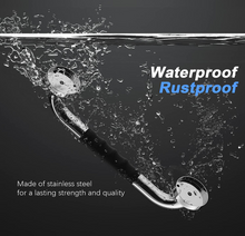 Load image into Gallery viewer, 16 Inch (450mm) Straight Shower Bed Bath Grab Bar Handle Chrome Rubber Grip
