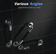 Load image into Gallery viewer, 16 Inch (450mm) Straight Shower Bed Bath Grab Bar Handle Chrome Rubber Grip
