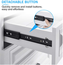 Load image into Gallery viewer, YENUO 3 Pairs Full Extension Drawer Runners Side Mount Sliders 14&quot; 45KG
