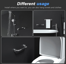 Load image into Gallery viewer, 16 Inch (450mm) Straight Shower Bed Bath Grab Bar Handle Chrome Rubber Grip

