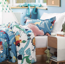 Load image into Gallery viewer, Bedsure Single Duvet Set- Kids Dinosaur Bedding Set and Pillow case 135x200CM SINGLE BED

