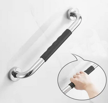 Load image into Gallery viewer, 16 Inch (450mm) Straight Shower Bed Bath Grab Bar Handle Chrome Rubber Grip
