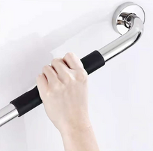 Load image into Gallery viewer, 16 Inch (450mm) Straight Shower Bed Bath Grab Bar Handle Chrome Rubber Grip
