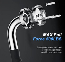 Load image into Gallery viewer, 16 Inch (450mm) Straight Shower Bed Bath Grab Bar Handle Chrome Rubber Grip
