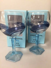 Load image into Gallery viewer, 2 x Bombay Sapphire Balloon Glasses. Boxed. Bar Gin Glass. New design Dark Blue
